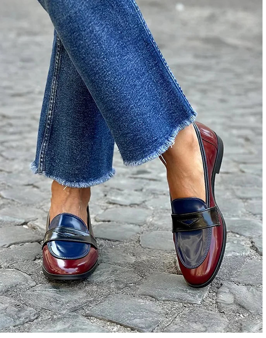Mocasines Tricolor Emeryn Elegantes y Versátiles