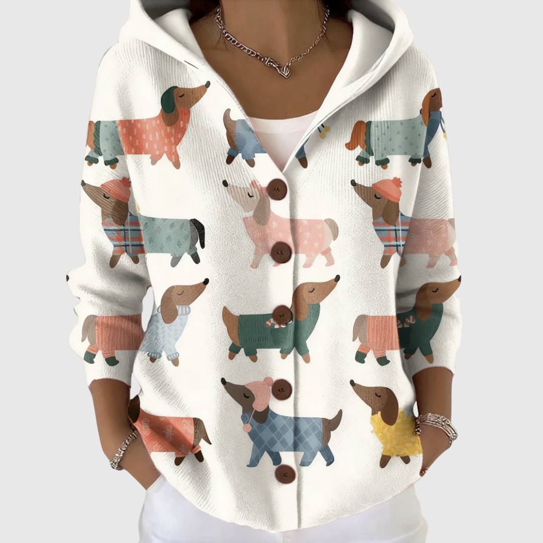 Neve | Chaqueta de punto con capucha y estilo versátil