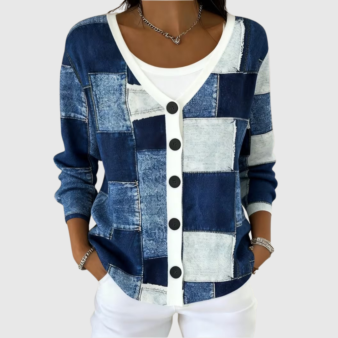 Benedetta | Chaqueta de punto elegante con botones llamativos