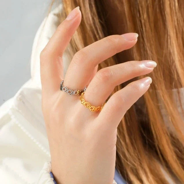 Anillo con patitas de gato