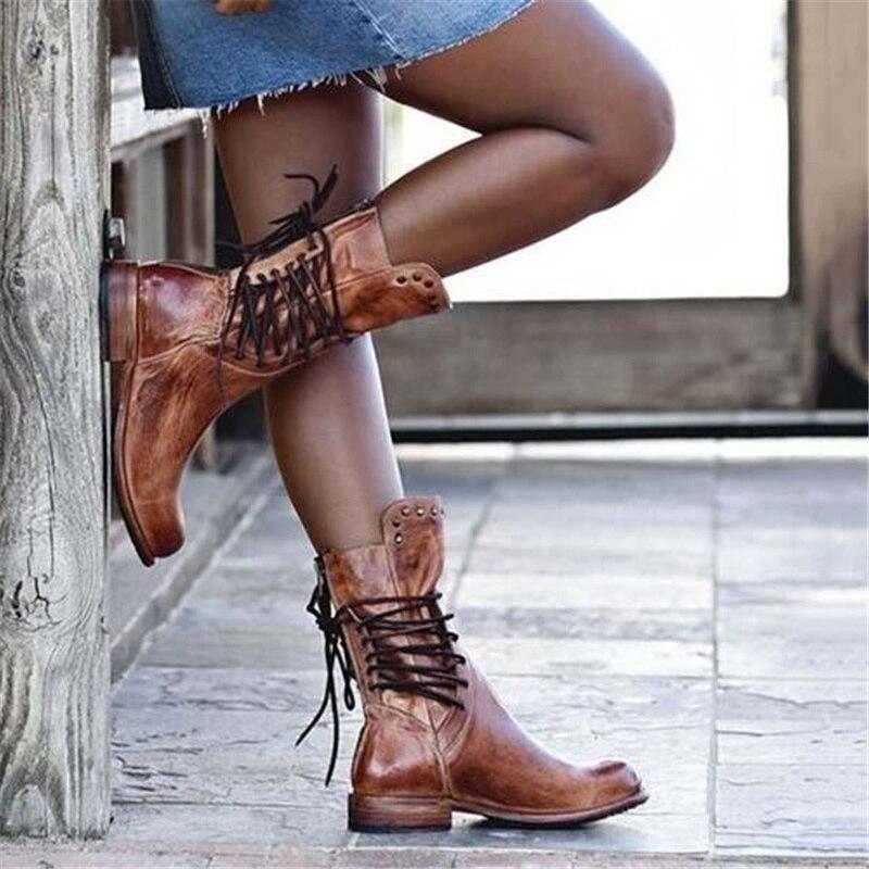Botas de cuero con cordones – Elegancia y comodidad para el día a día