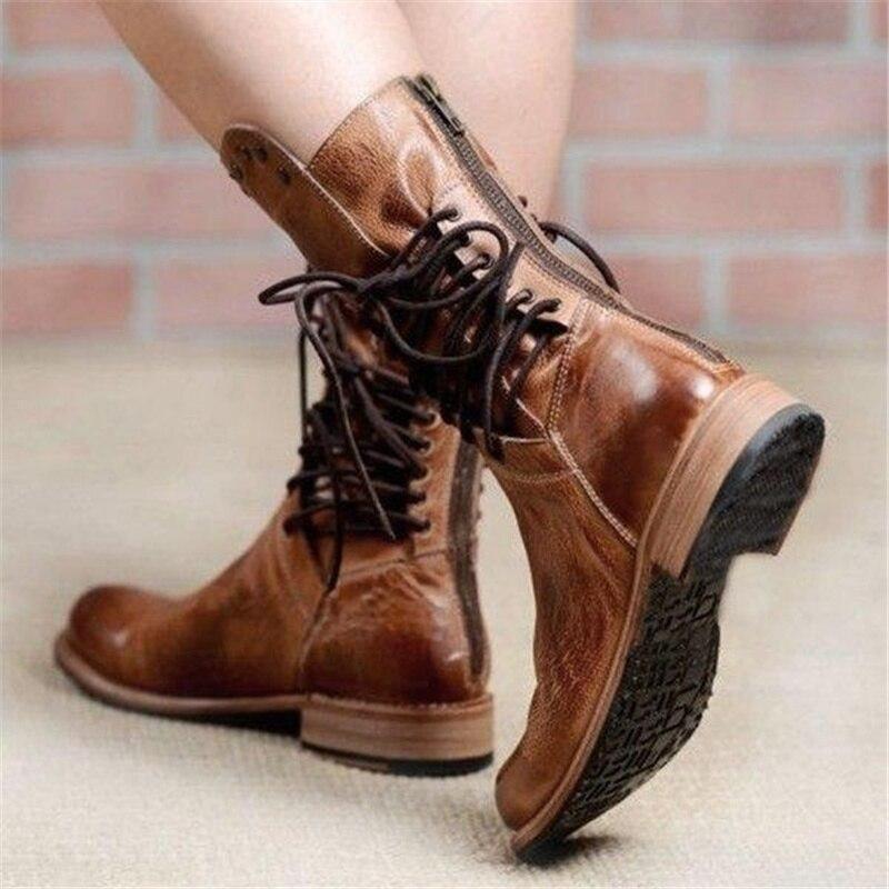 Botas de cuero con cordones – Elegancia y comodidad para el día a día