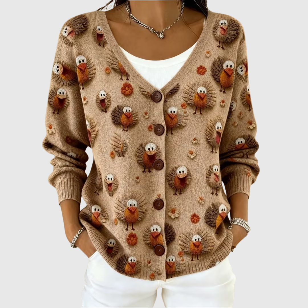 Ramona | Elegante chaqueta de punto con botones