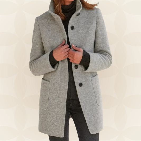 Chloe | Chaqueta cómoda para mujer con elegante cuello alto