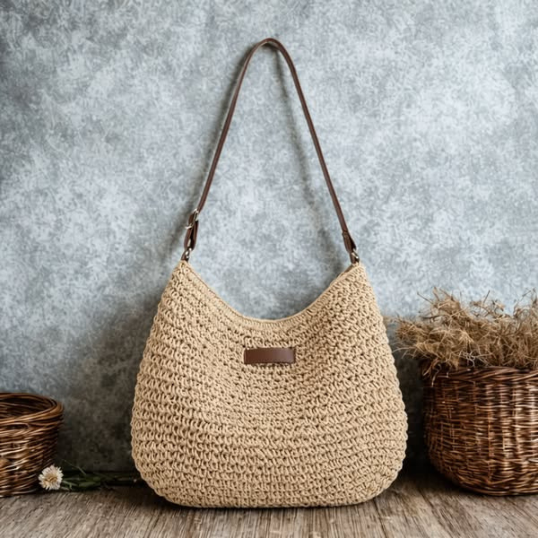 Simona | Bolso elegante de piel trenzada