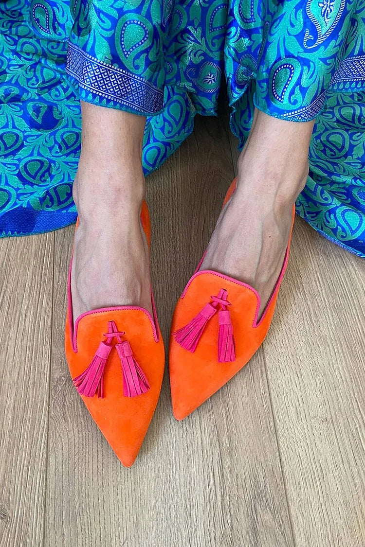 Mocasines Amelie Elegantes con Borlas Decorativas