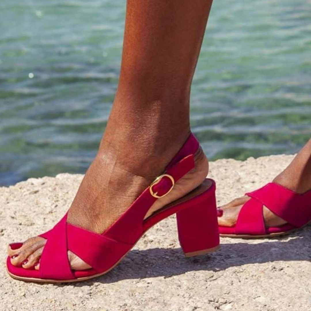 Celeste | Elegantes sandalias de verano azules