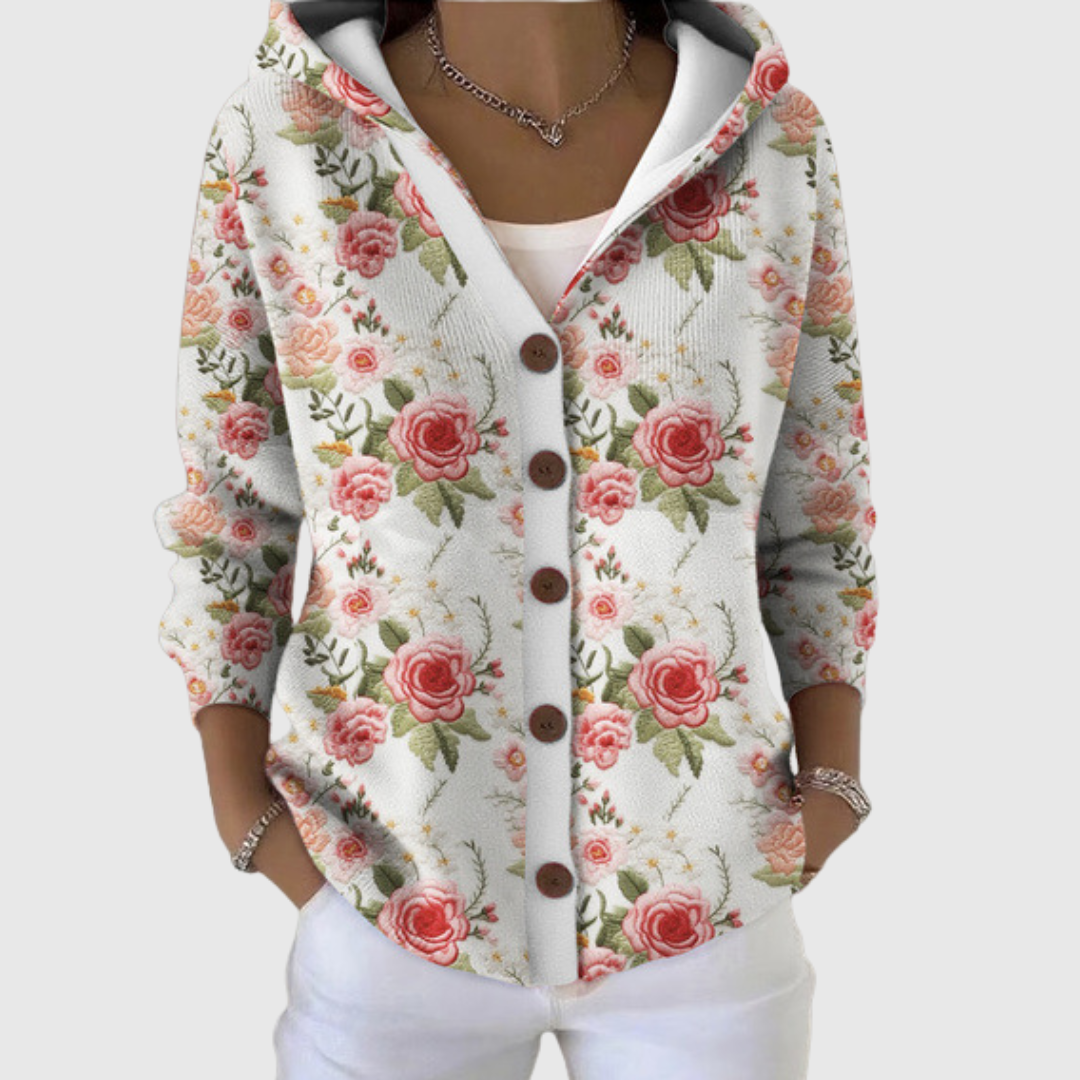 Cesarina | Chaqueta de punto con capucha de estilo casual
