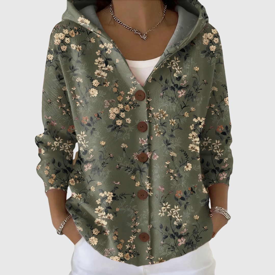 Gloria | Chaqueta de punto con capucha elegante y cómoda