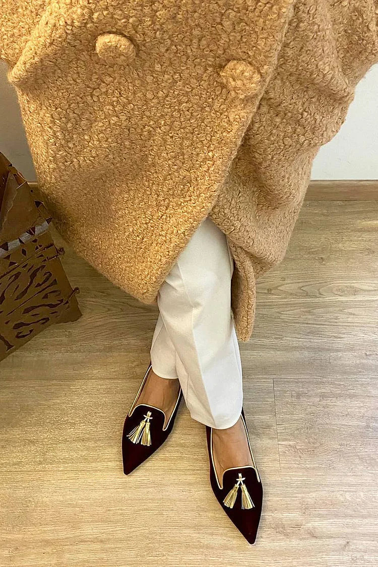 Mocasines Amelie Elegantes con Borlas Decorativas