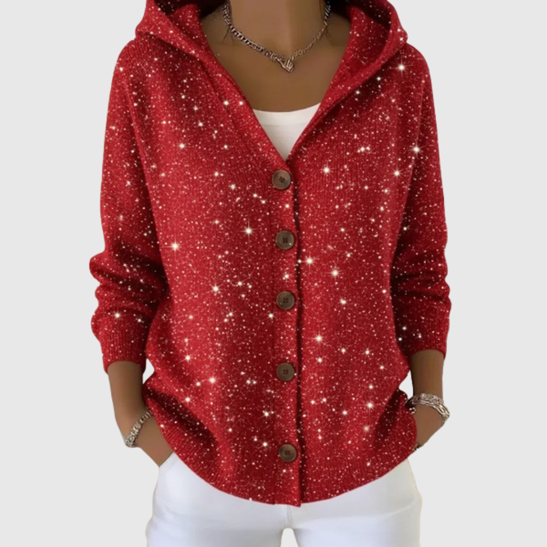 Manuela | Elegante chaqueta de punto con capucha