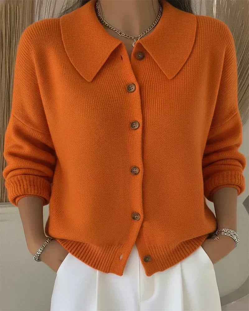 Claire | Cárdigan elegante con cuello sofisticado