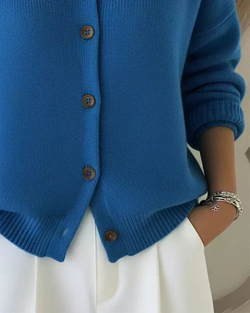 Claire | Cárdigan elegante con cuello sofisticado