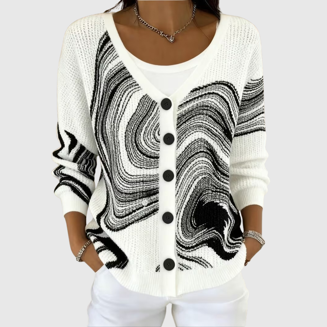 Emilia | Chaqueta de punto elegante con botones_font