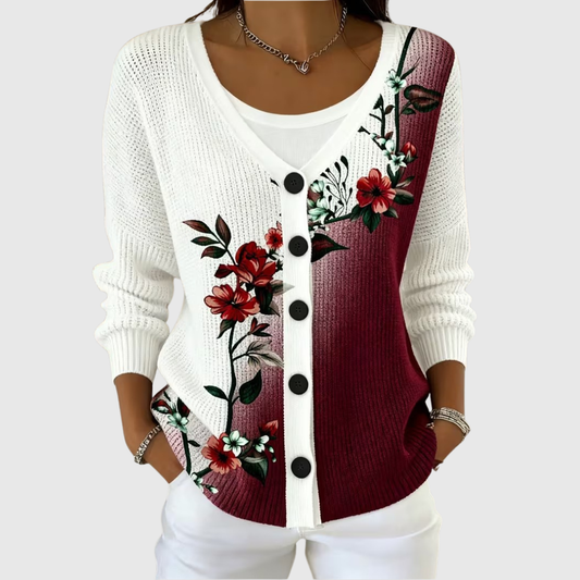 Incoronata | Elegante chaqueta de punto con botones