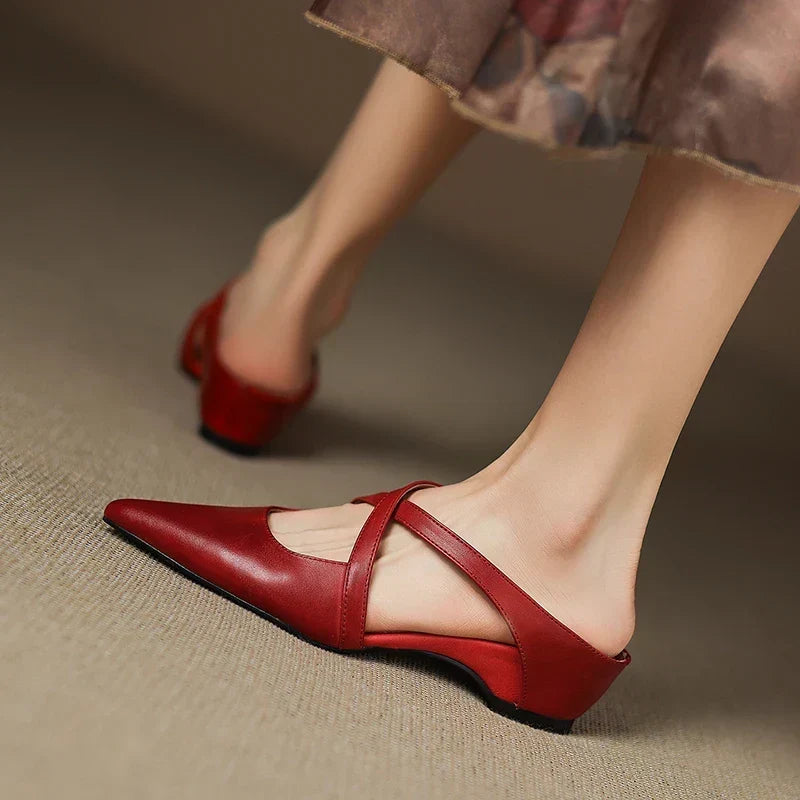 Aluna | Mules Elegantes de Piel Genuina de Calidad