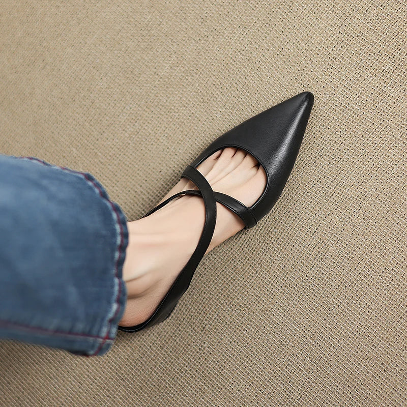 Aluna | Mules Elegantes de Piel Genuina de Calidad
