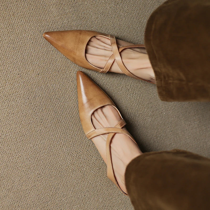 Aluna | Mules Elegantes de Piel Genuina de Calidad
