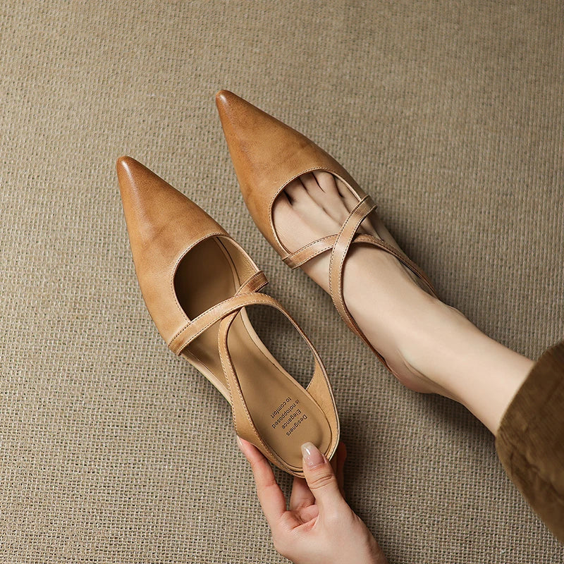 Aluna | Mules Elegantes de Piel Genuina de Calidad