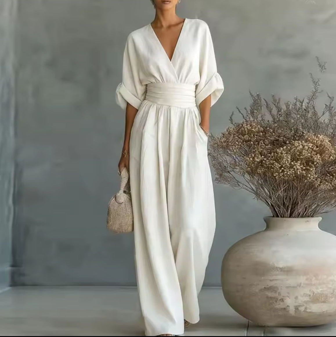 Alissa | Mono elegante de pierna ancha