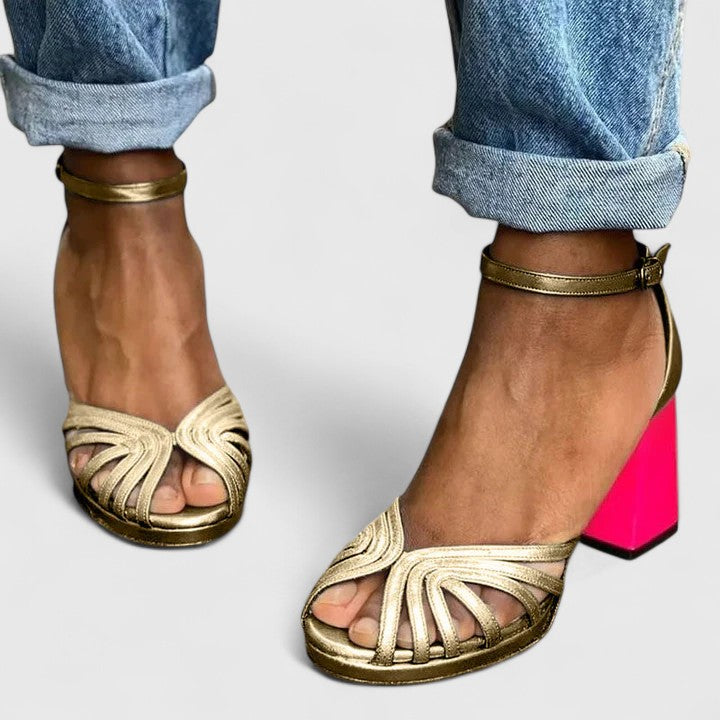 Marcella | Elegantes Sandalias de Tacón Glamour