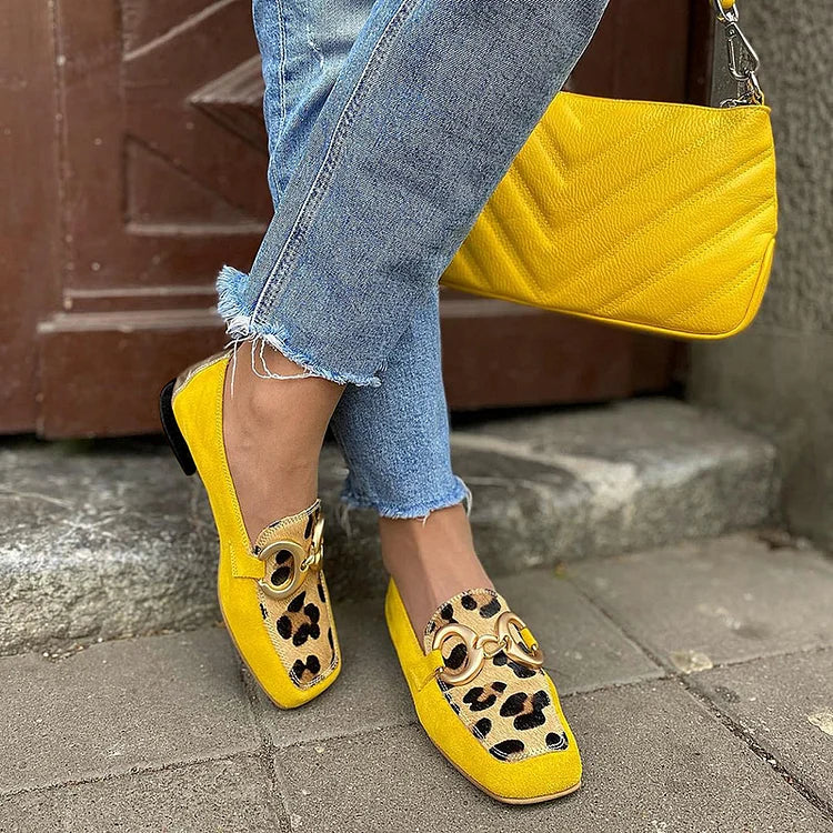 Assunta | Mocasines Elegantes con Refinado Estampado Animal