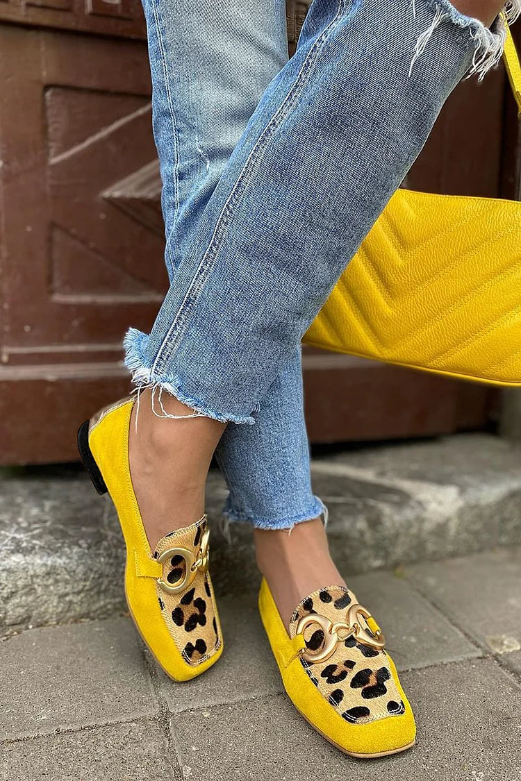 Assunta | Mocasines Elegantes con Refinado Estampado Animal