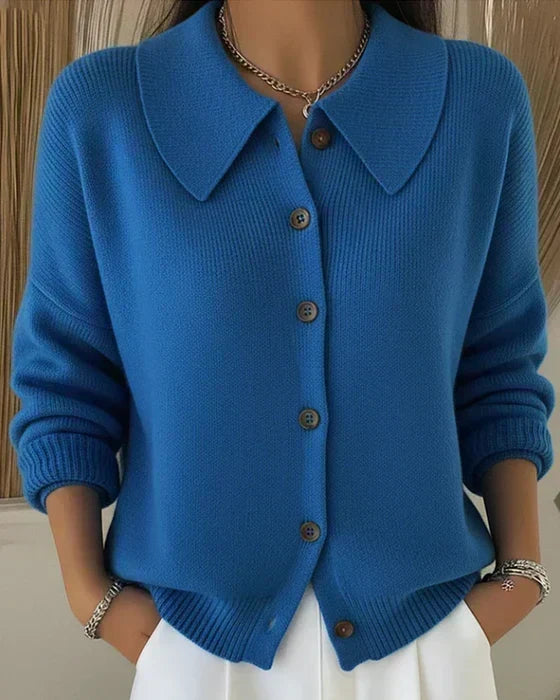 Claire | Cárdigan elegante con cuello sofisticado