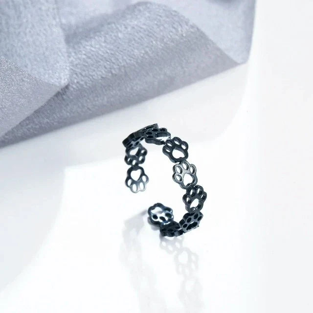 Anillo con patitas de gato