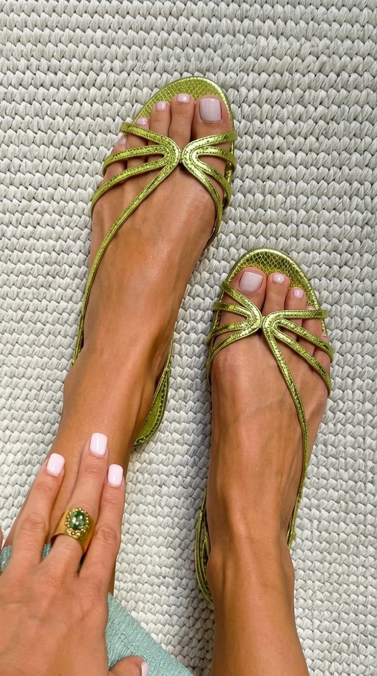Serafina | Sandalias Doradas – La Esencia del Verano
