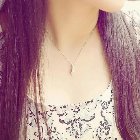 Gato | Elegante collar con colgante en forma de gato