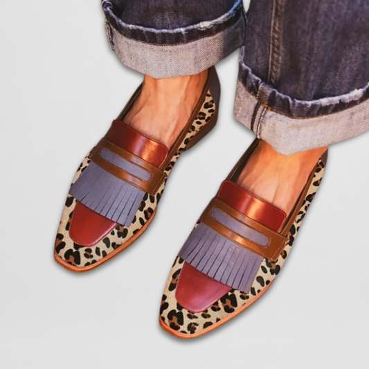 Mocasines Chiara con elegante acabado brillante