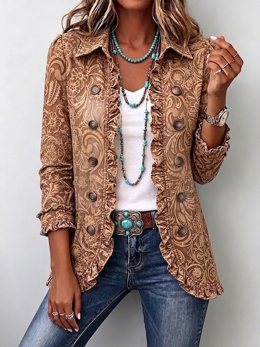 Concepción | Elegante Chaqueta Floral de Estilo Vintage