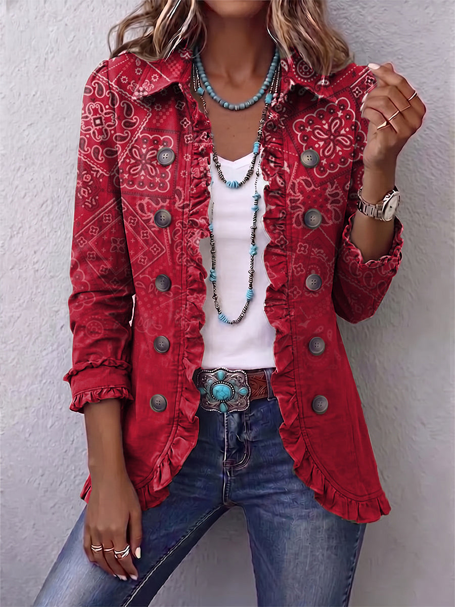 Clotilde | Elegante chaqueta de cachemira con efecto degradado
