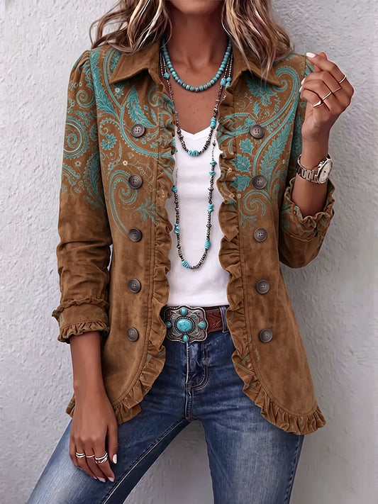 Macarena | Elegante chaqueta de cachemira color caramelo