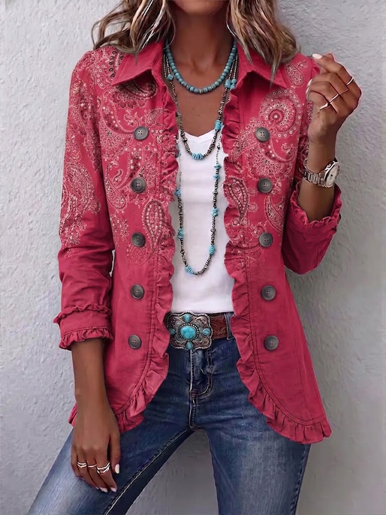 Adoración | Elegante chaqueta de cachemira rosa