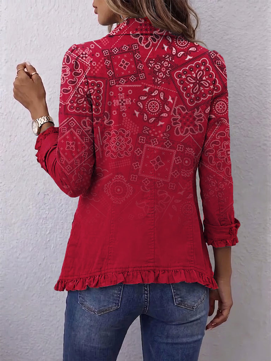 Clotilde | Elegante chaqueta de cachemira con efecto degradado
